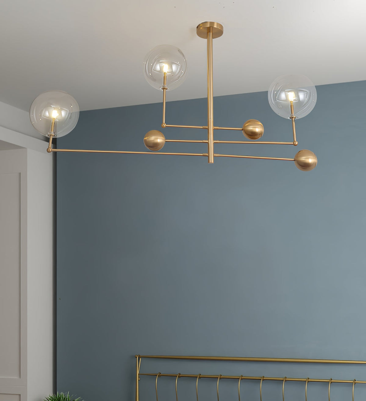 Lustre Boudoir en verre et métal – vue 19