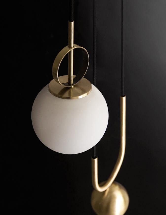 Suspension Chinon en verre et métal – vue 5