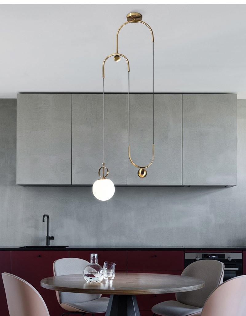 Suspension Chinon en verre et métal – vue 28
