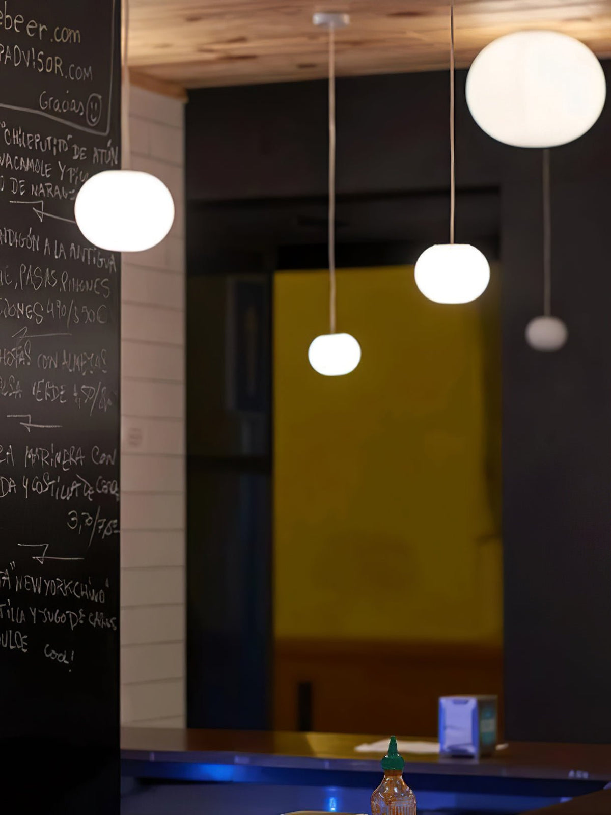 Suspension Pluie en verre et métal – vue 20