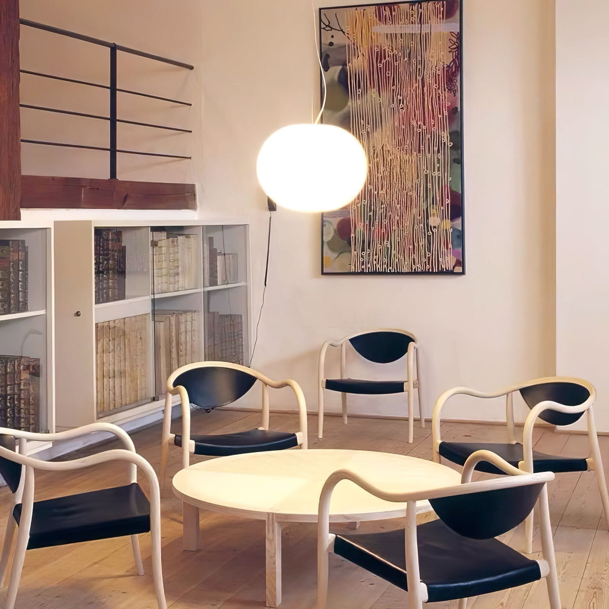 Suspension Pluie en verre et métal – vue 14