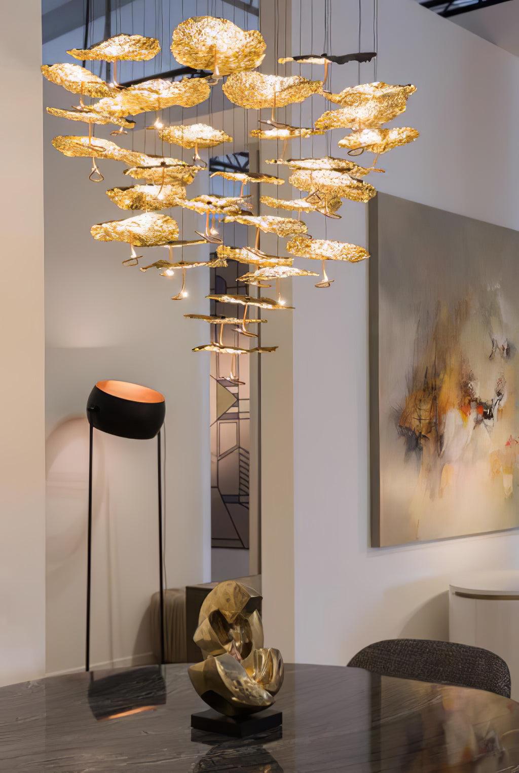 Lustre Joséphine en laiton – vue 5