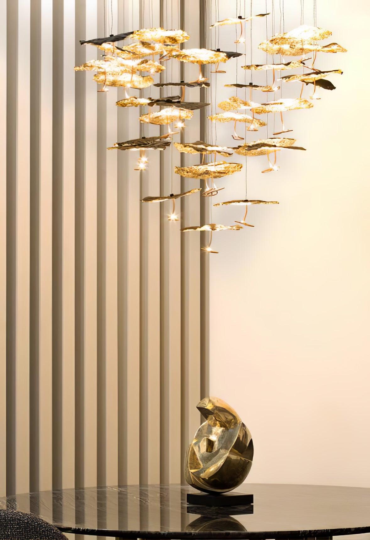 Lustre Joséphine en laiton – vue 6