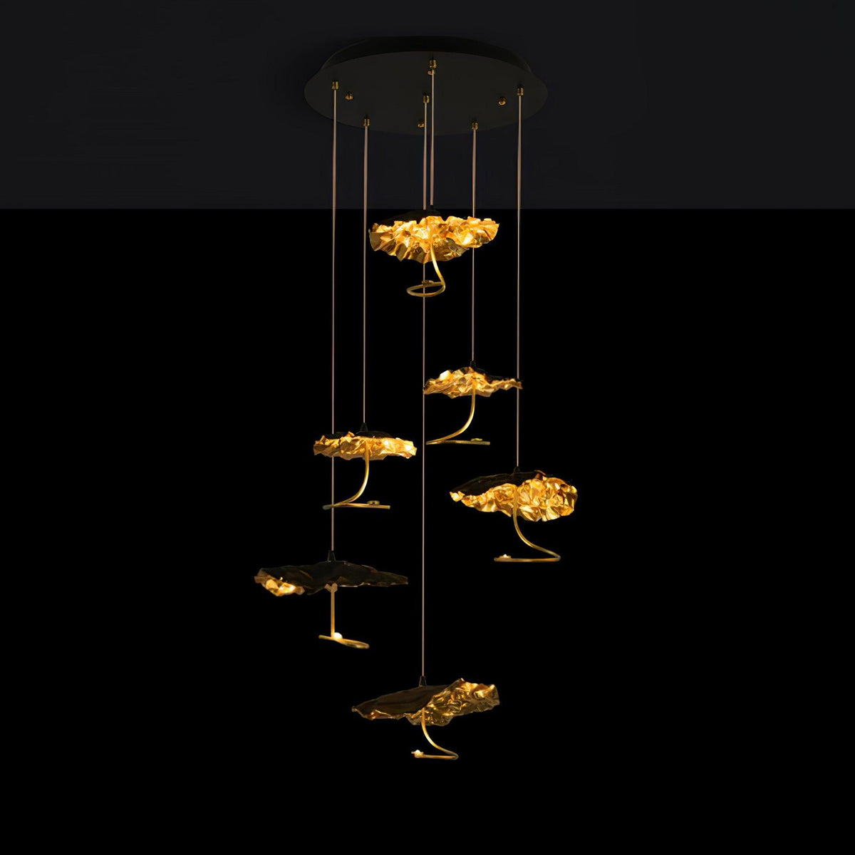 Lustre Joséphine en laiton – vue 13