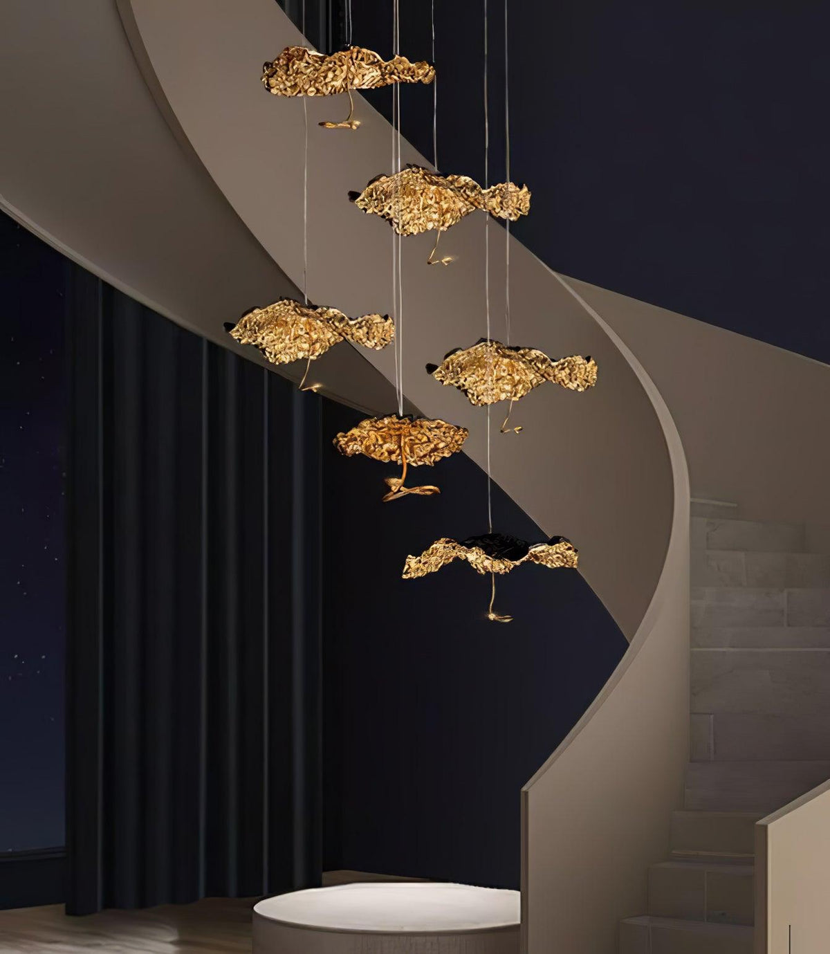 Lustre Joséphine en laiton – vue 17