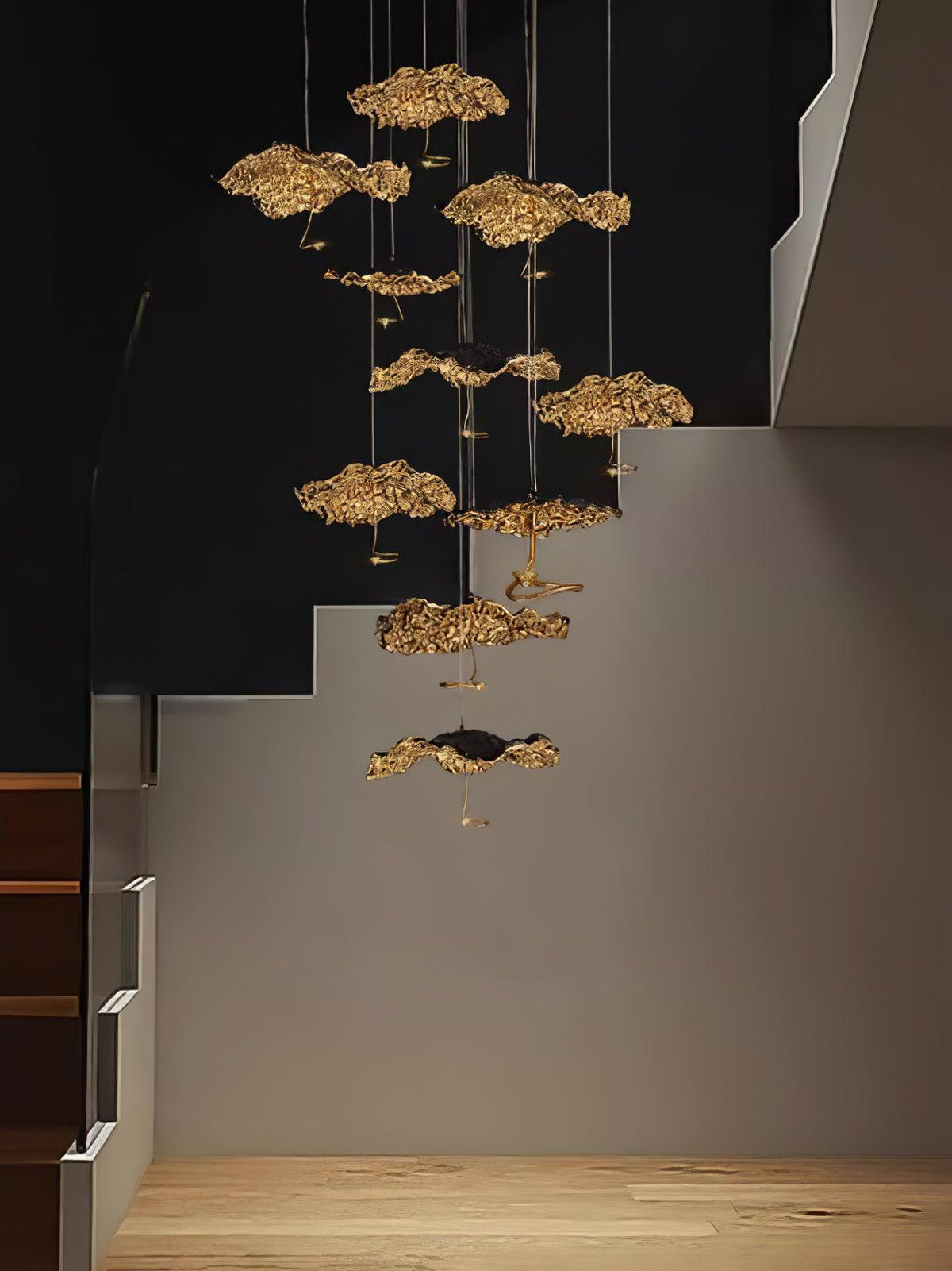 Lustre Joséphine en laiton – vue 20