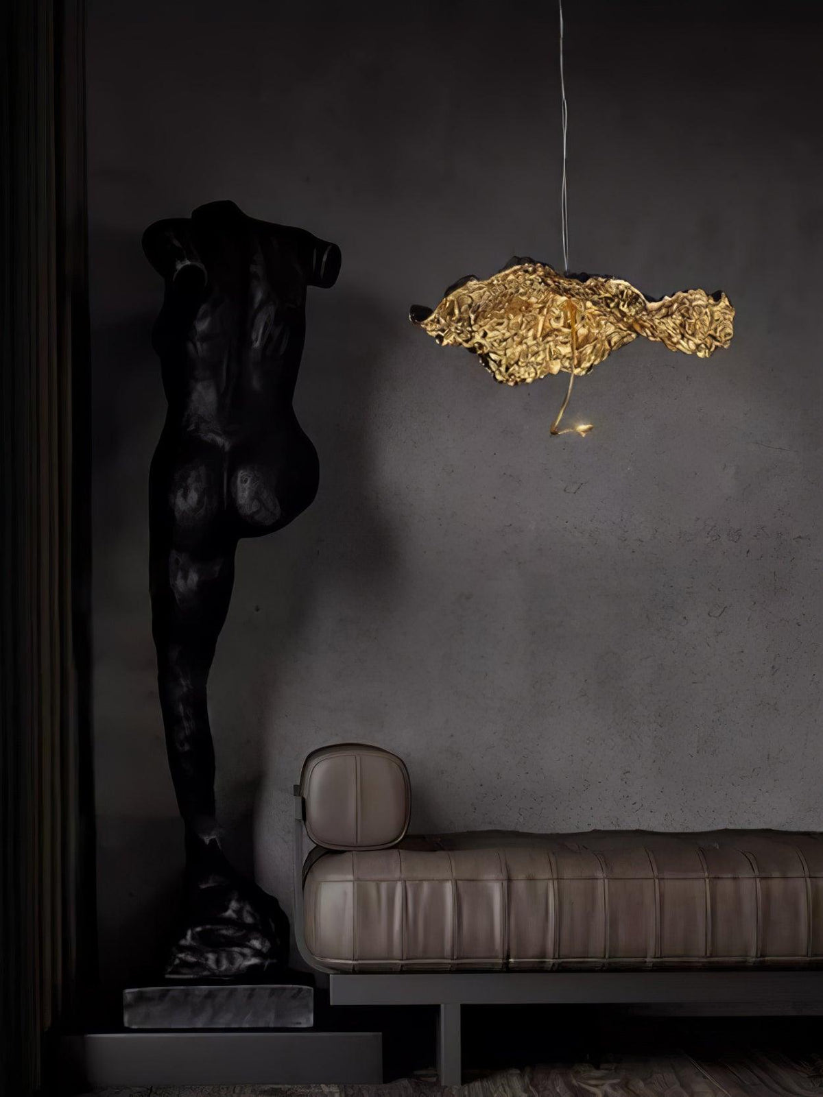 Lustre Joséphine en laiton – vue 21