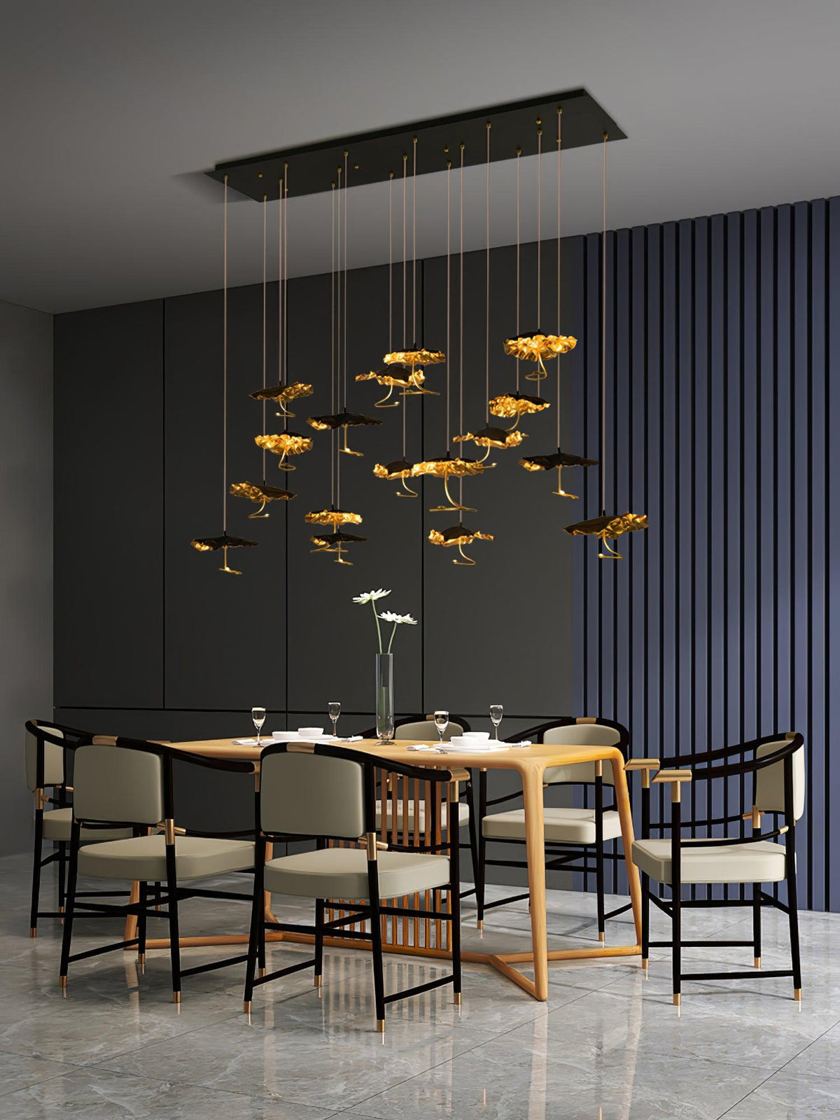 Lustre Joséphine en laiton – vue 33