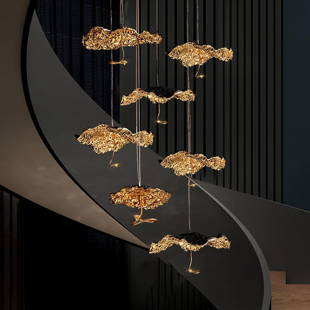 Lustre Joséphine en laiton – vue 44