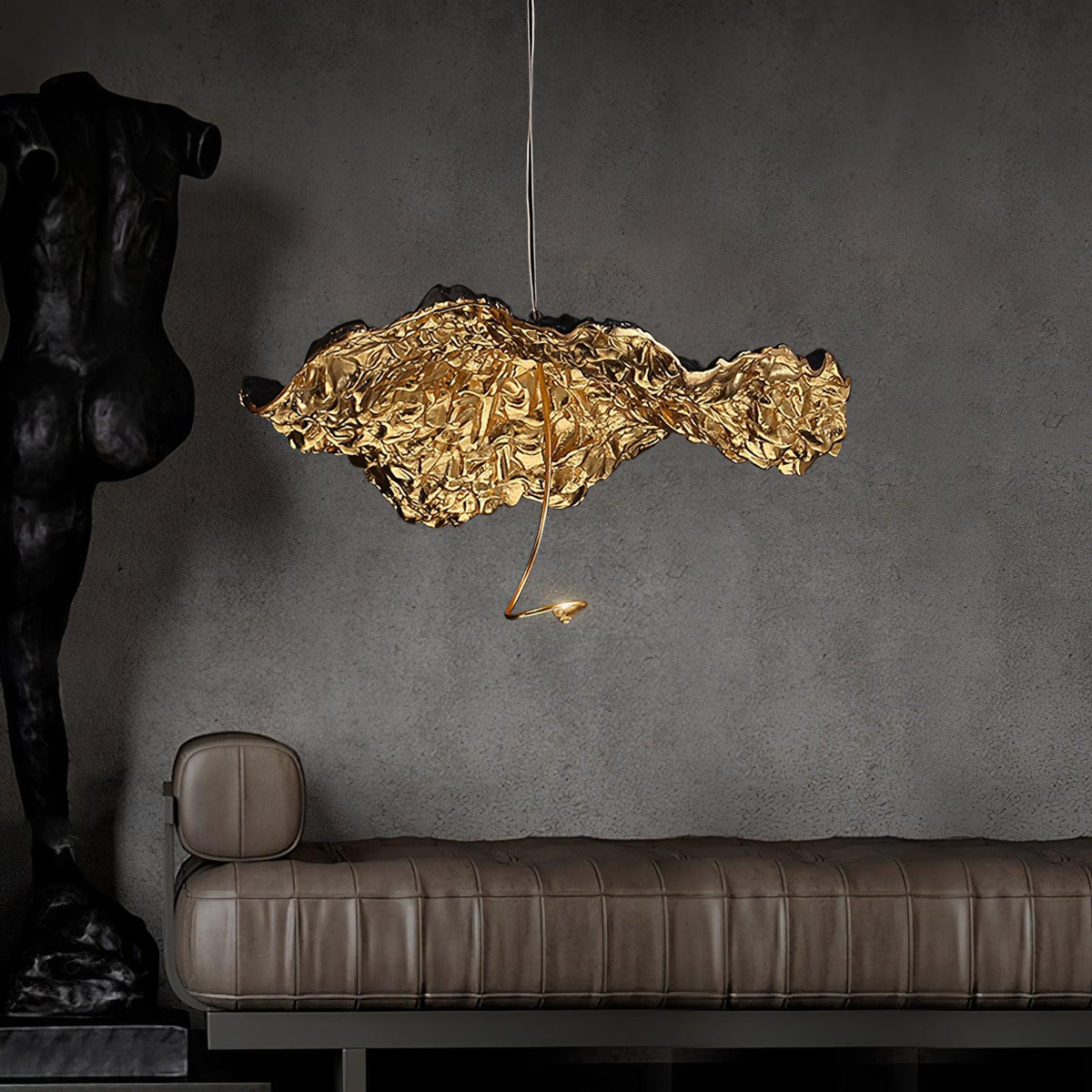 Lustre Joséphine en laiton – vue 45