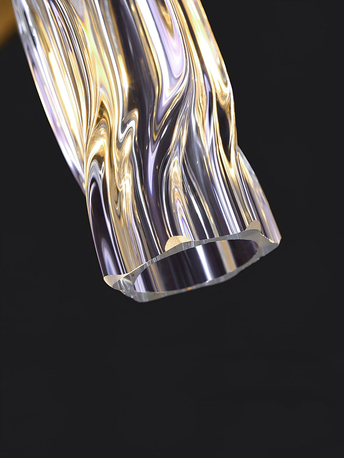 Lustre Hespéride en verre et fer – vue 11