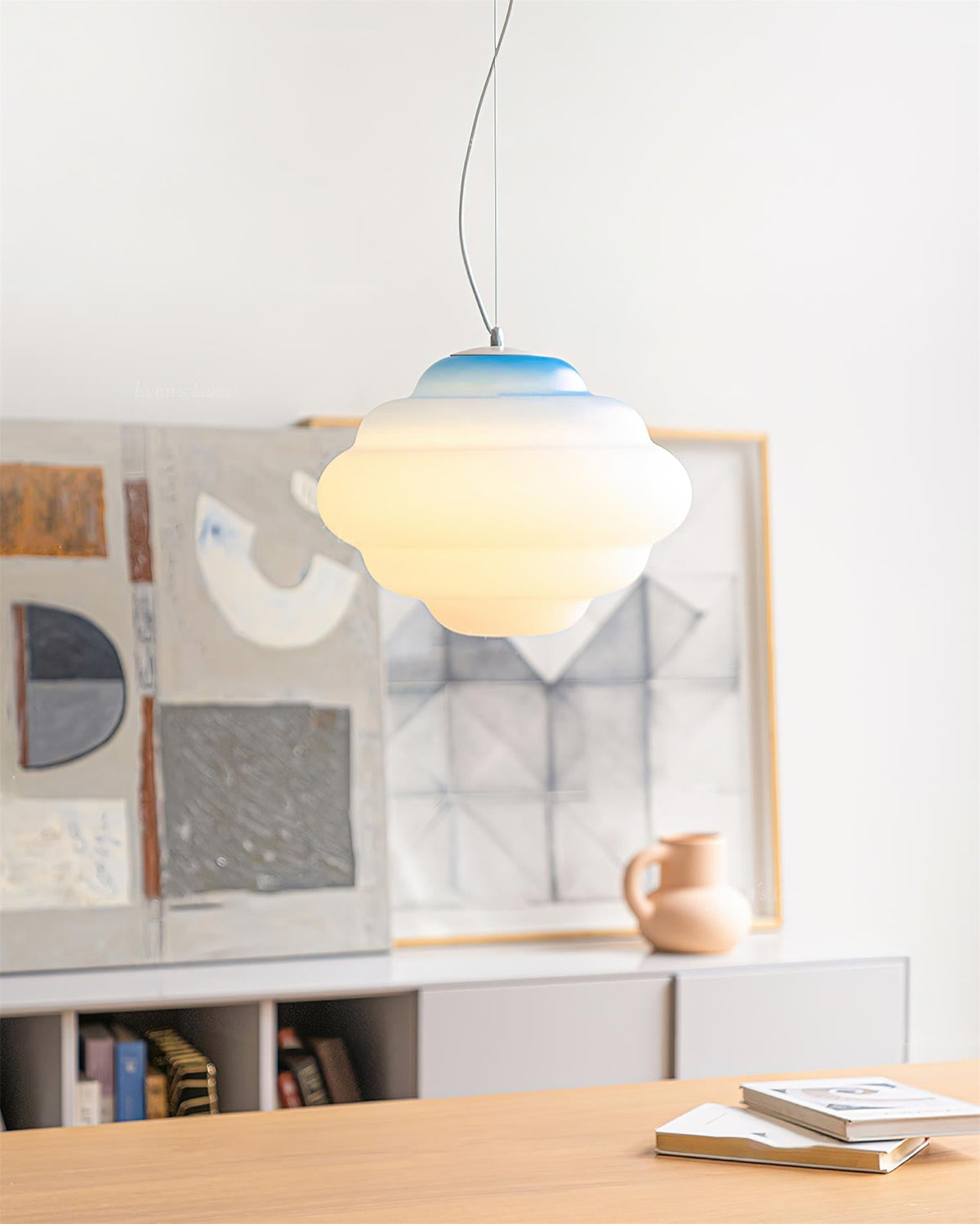 Suspension Lorette en verre et métal – vue 8