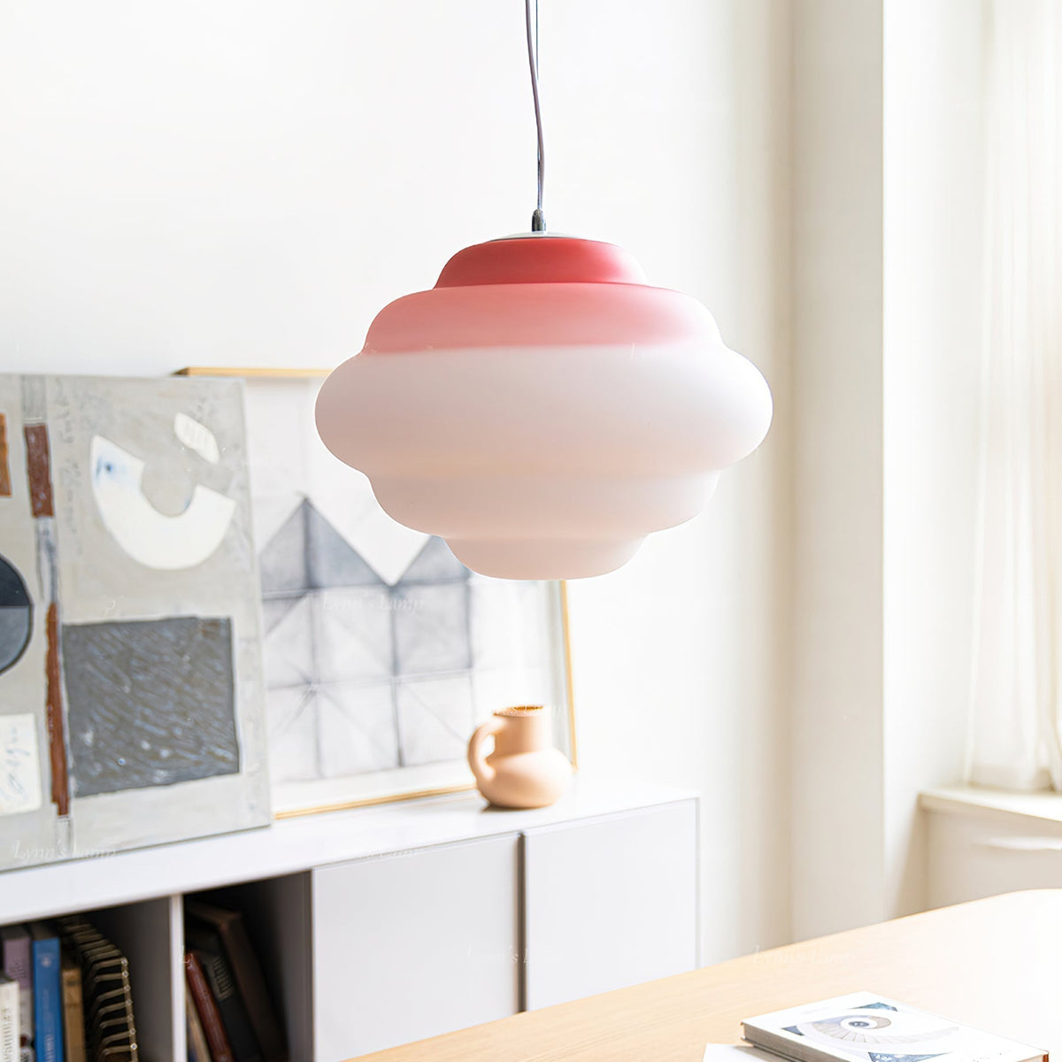 Suspension Lorette en verre et métal – vue 35