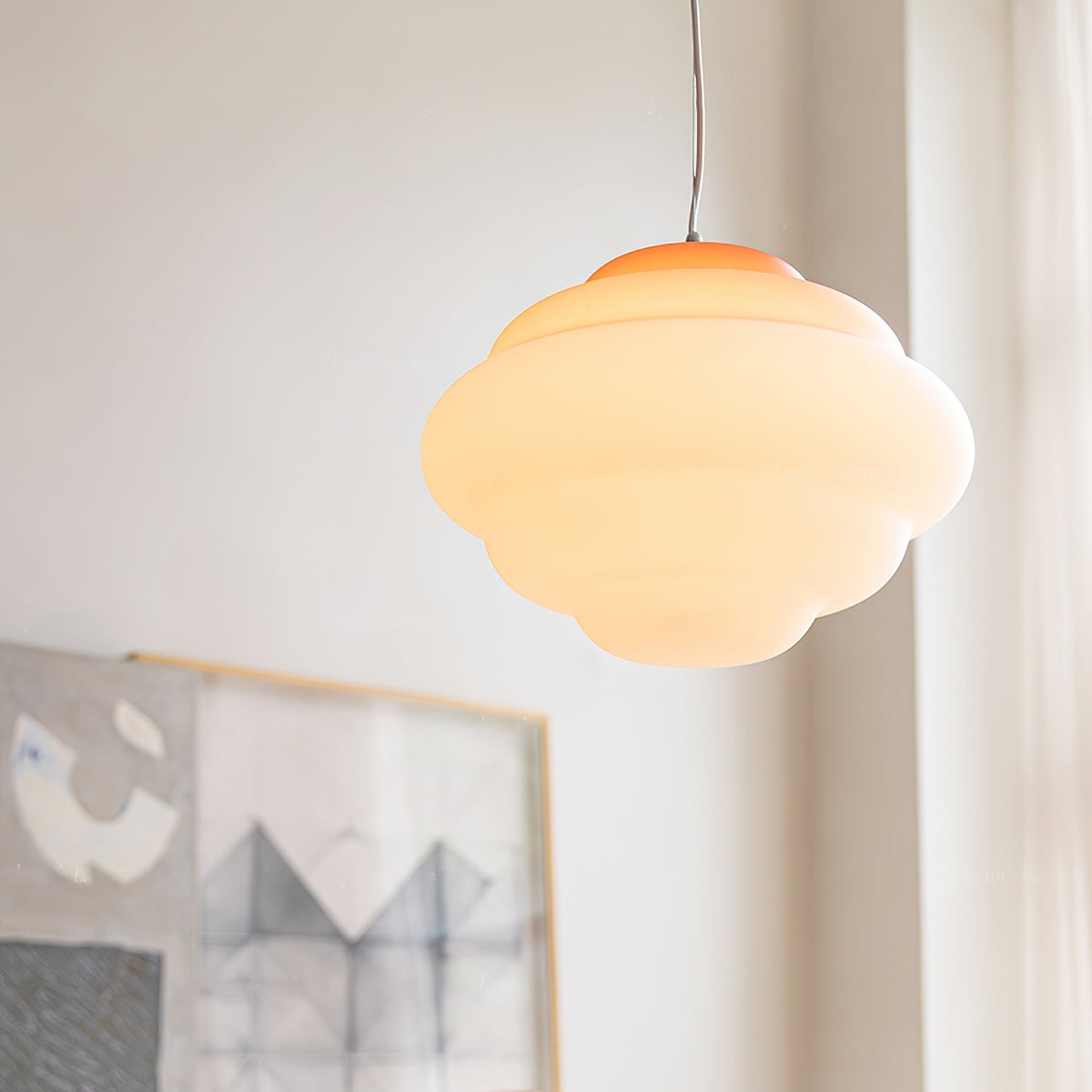 Suspension Lorette en verre et métal – vue 27