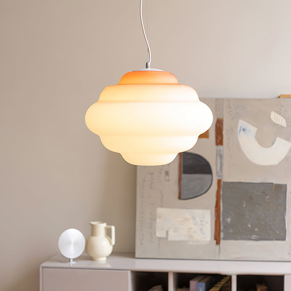Suspension Lorette en verre et métal – vue 30
