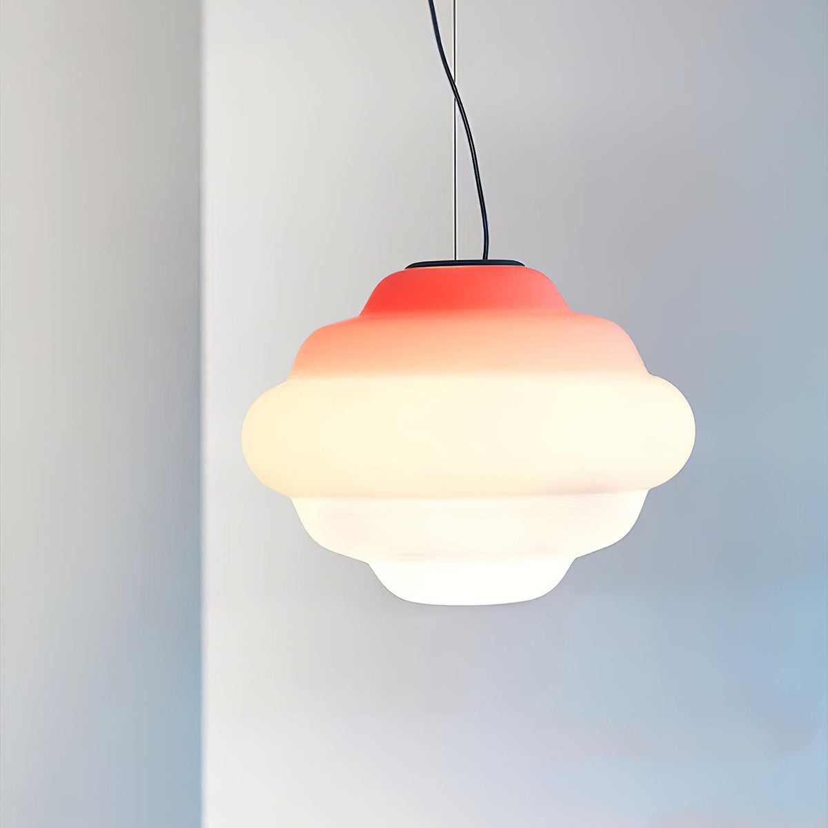 Suspension Lorette en verre et métal – vue 4