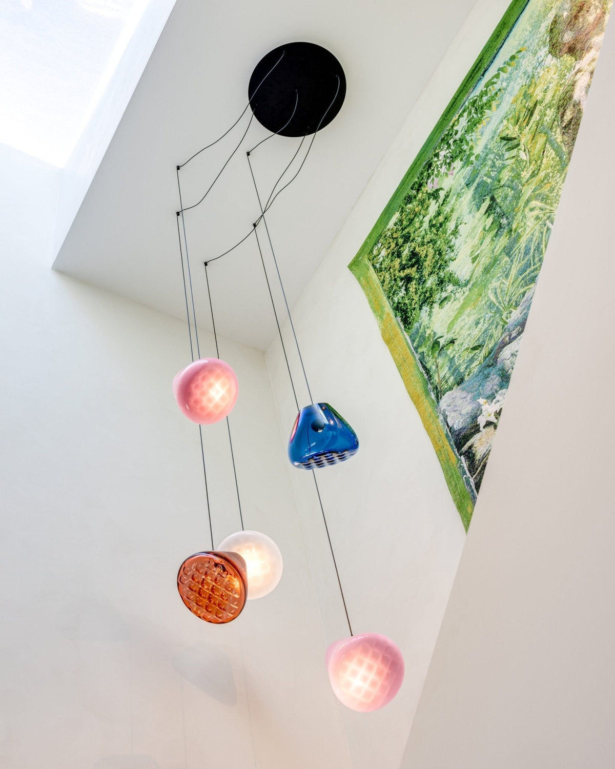 Suspension Florentine en verre et métal – vue 57