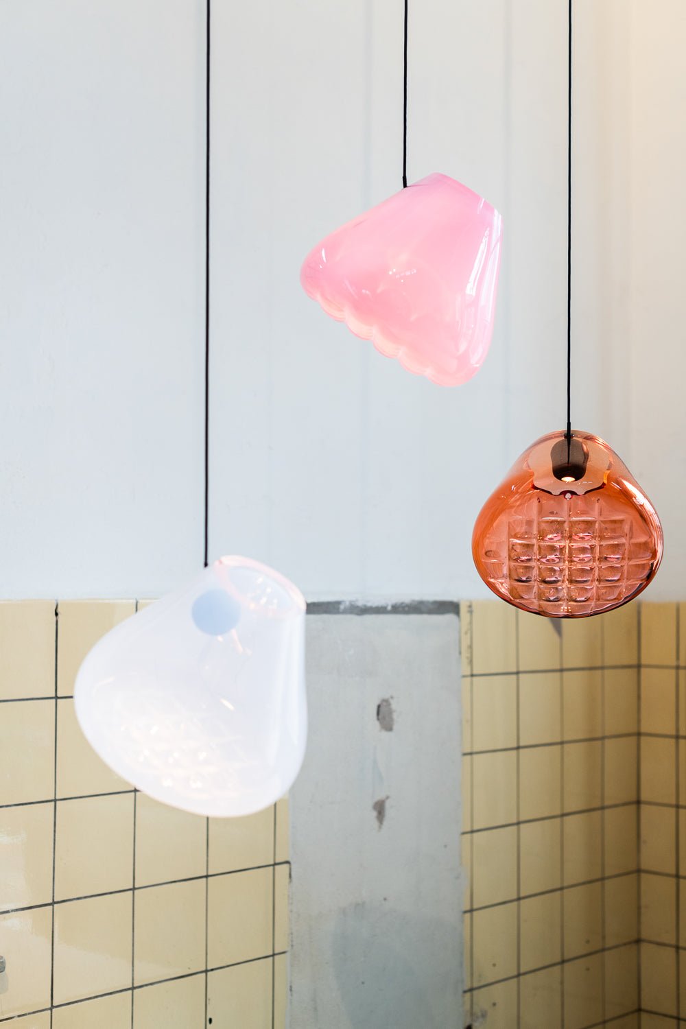 Suspension Florentine en verre et métal – vue 16