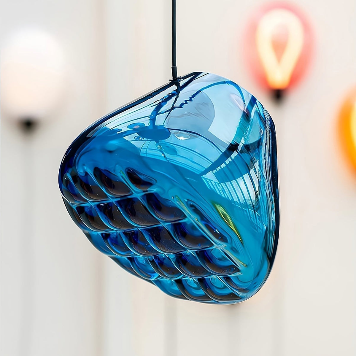 Suspension Florentine en verre et métal – vue 58