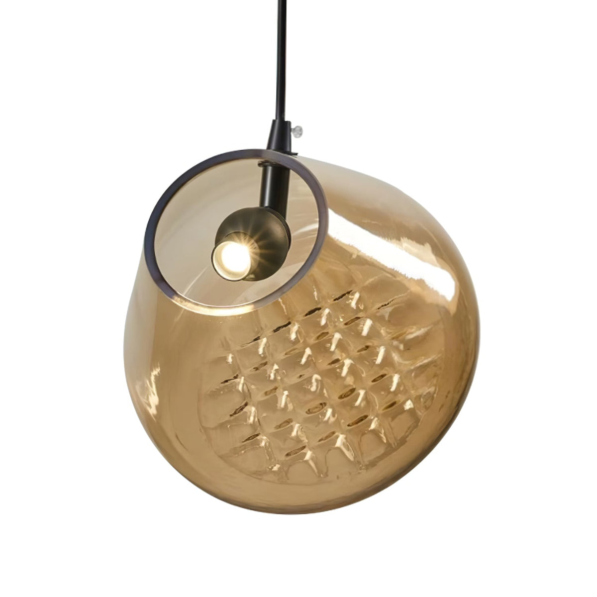 Suspension Florentine en verre et métal – vue 15