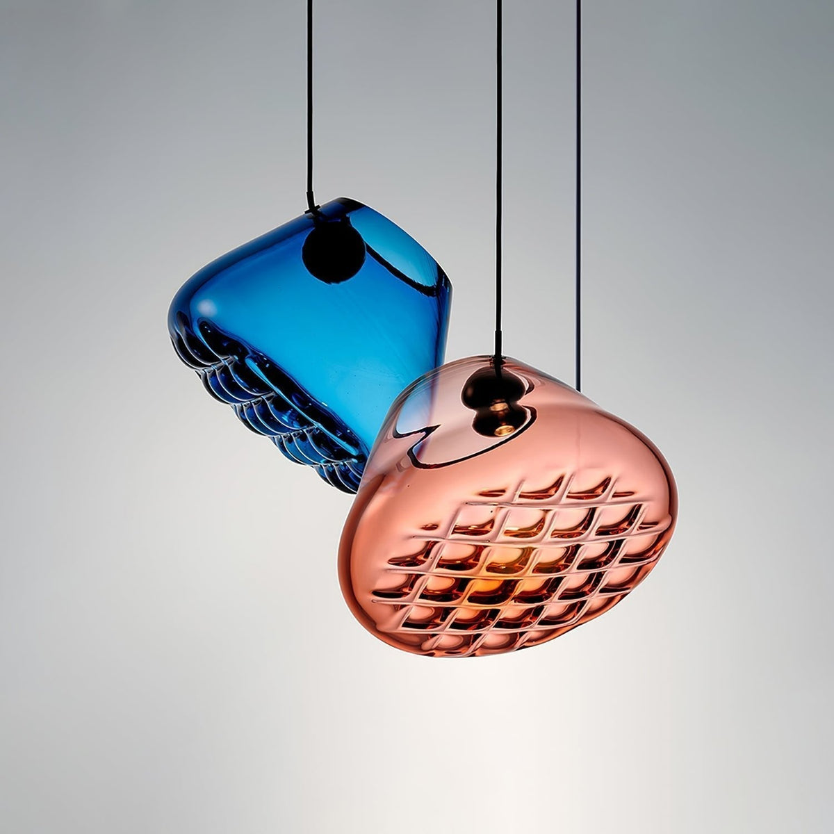 Suspension Florentine en verre et métal – vue 34