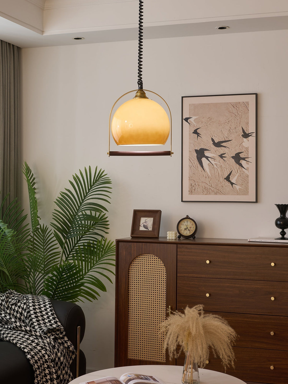 Suspension Margelle en bois et verre – vue 40