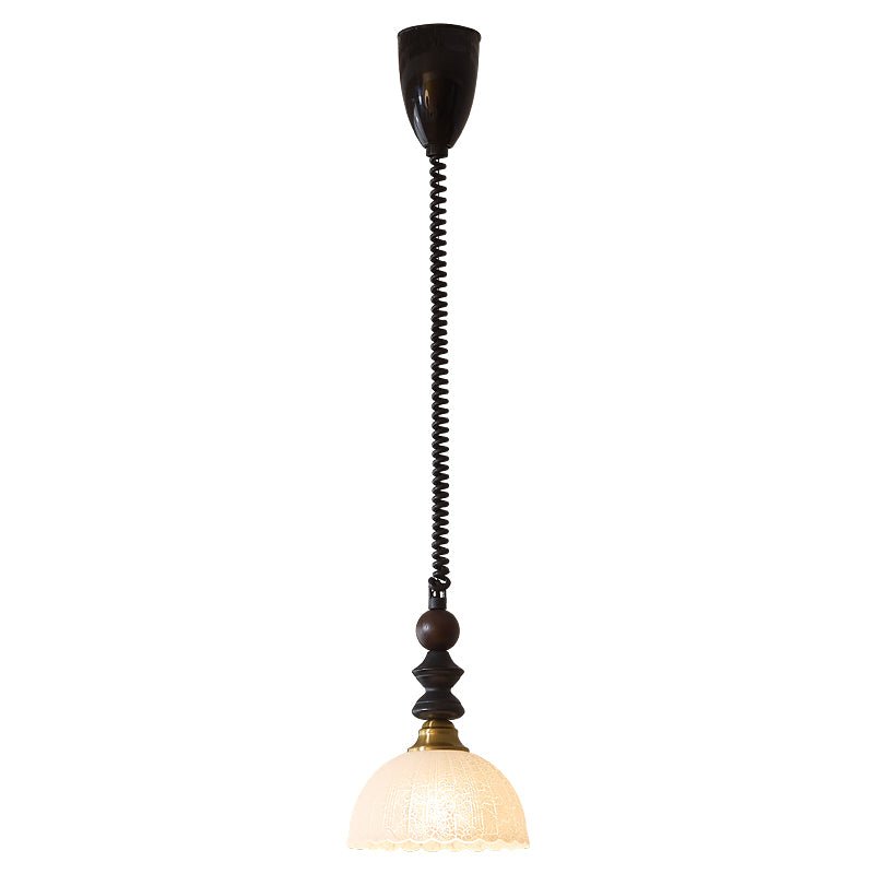 Suspension Margelle en bois et verre – vue 27