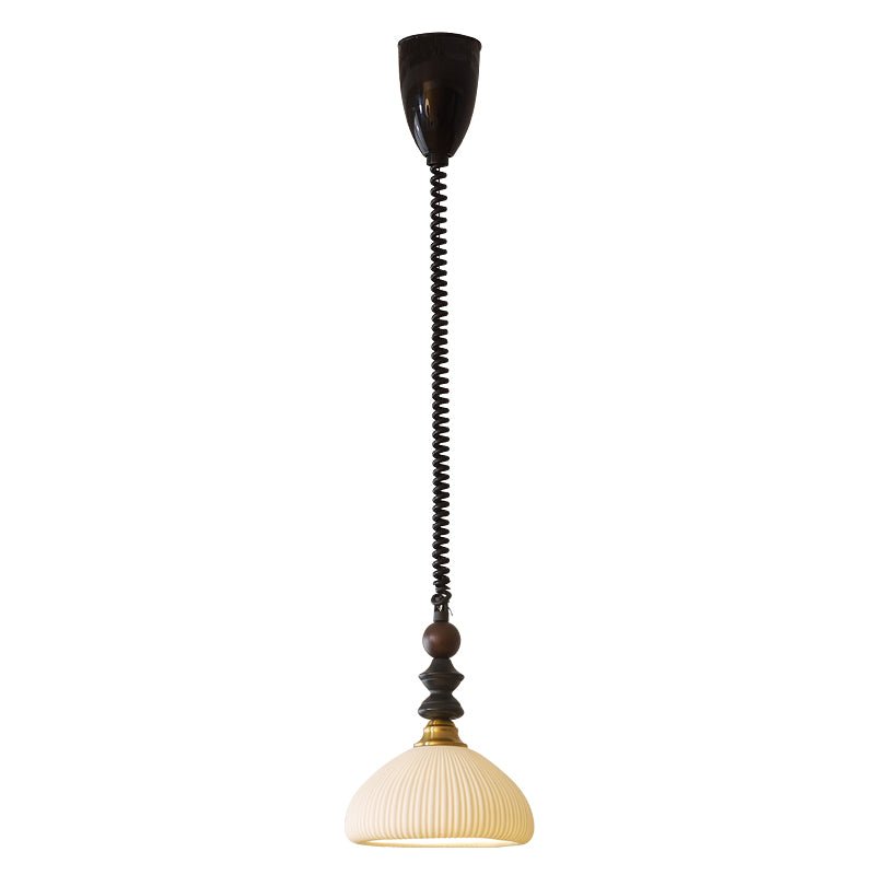 Suspension Margelle en bois et verre – vue 26