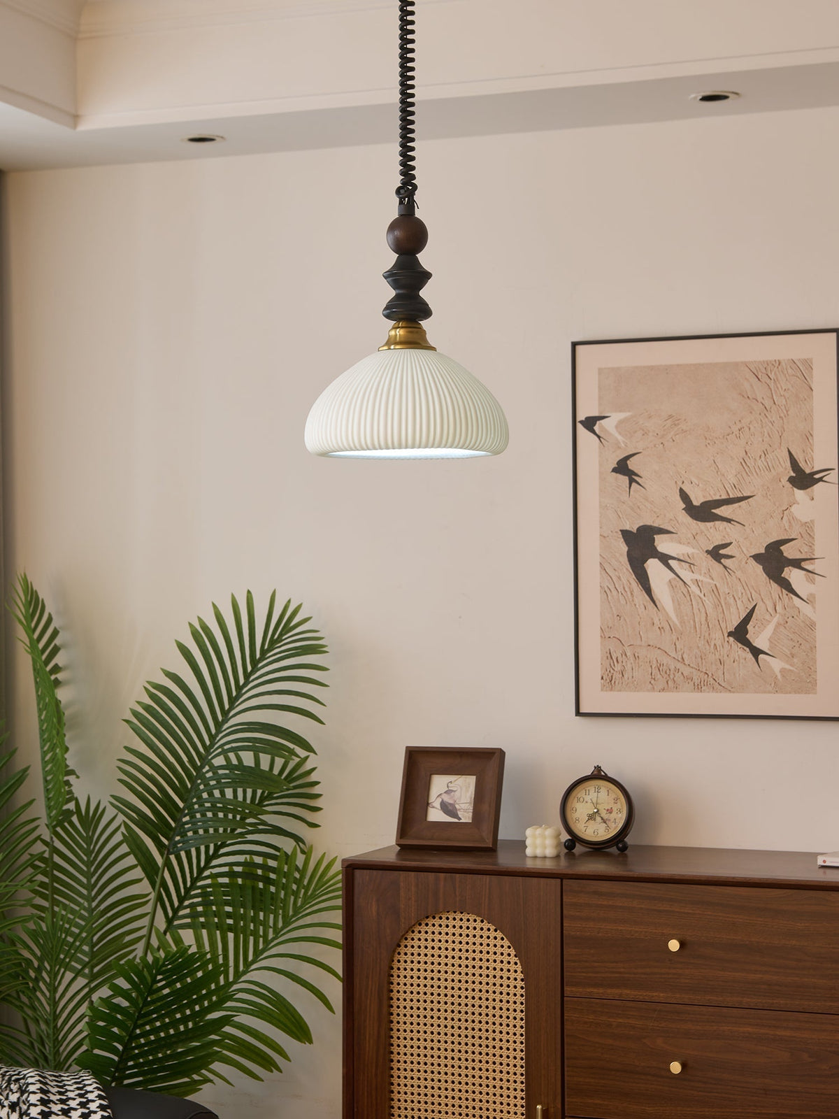 Suspension Margelle en bois et verre – vue 19