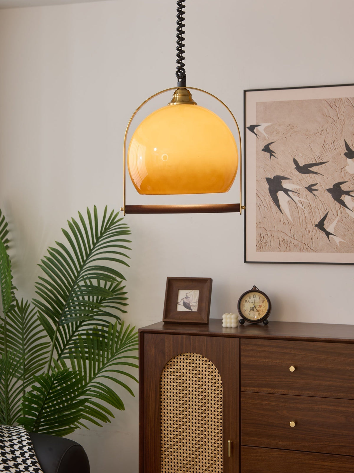 Suspension Margelle en bois et verre – vue 16