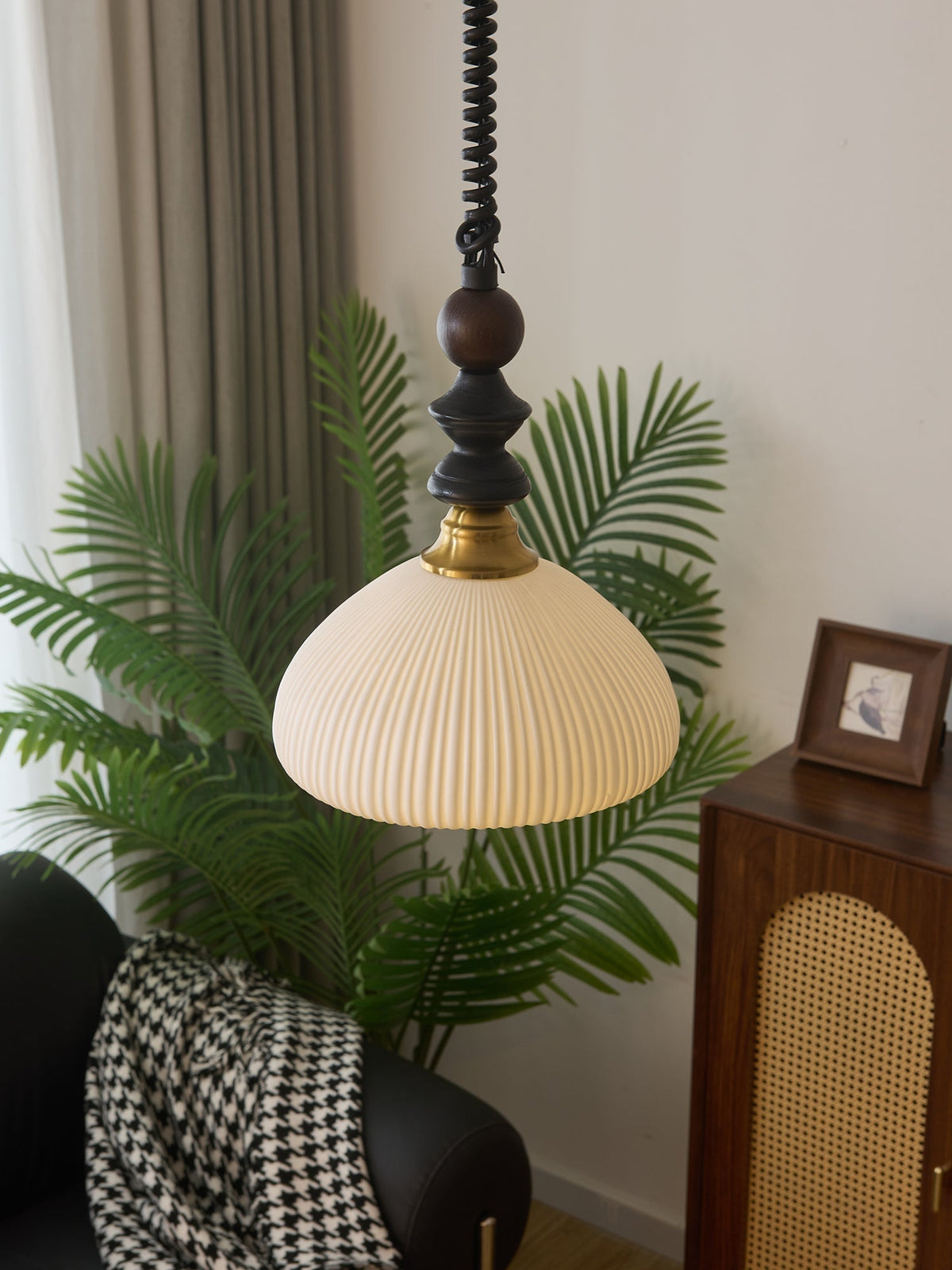 Suspension Margelle en bois et verre – vue 29