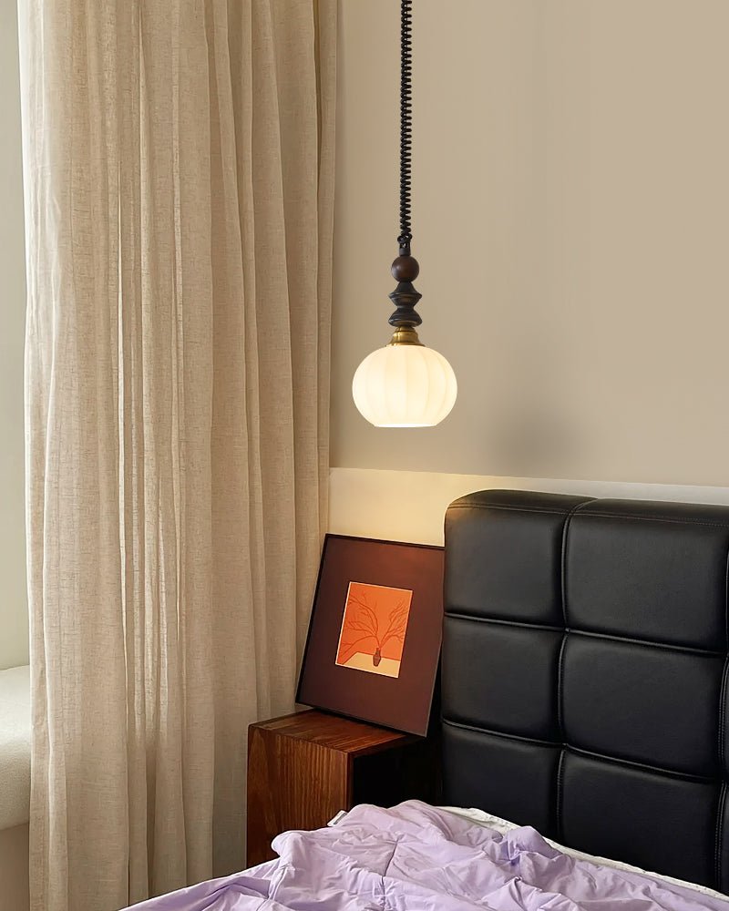 Suspension Margelle en bois et verre – vue 47