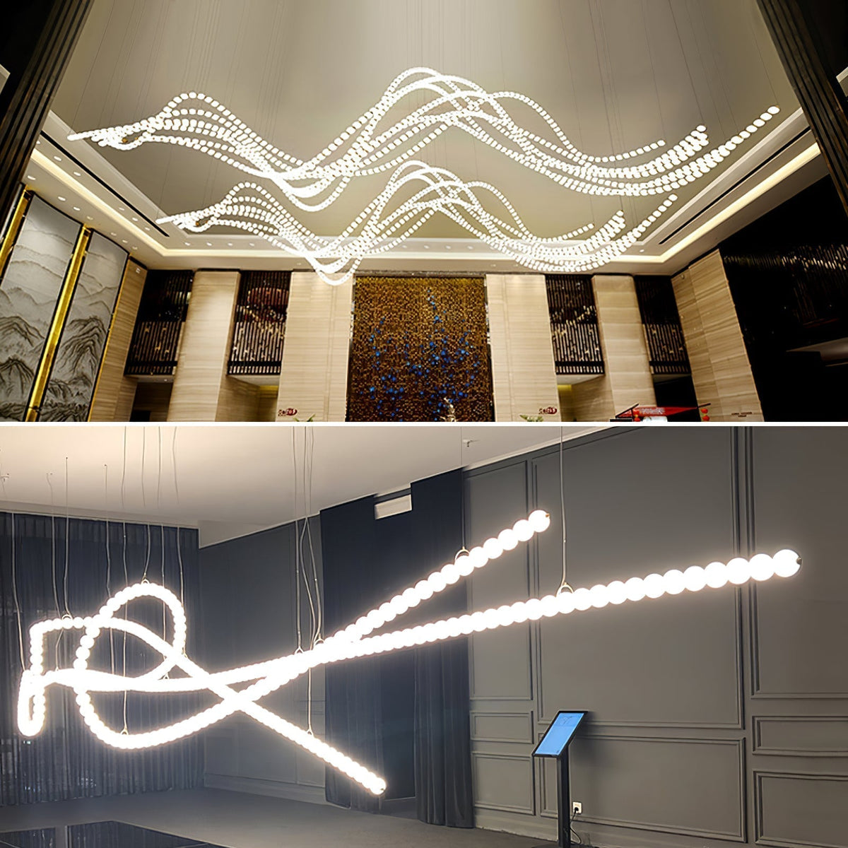 Lustre Cumulus en laiton – vue 36