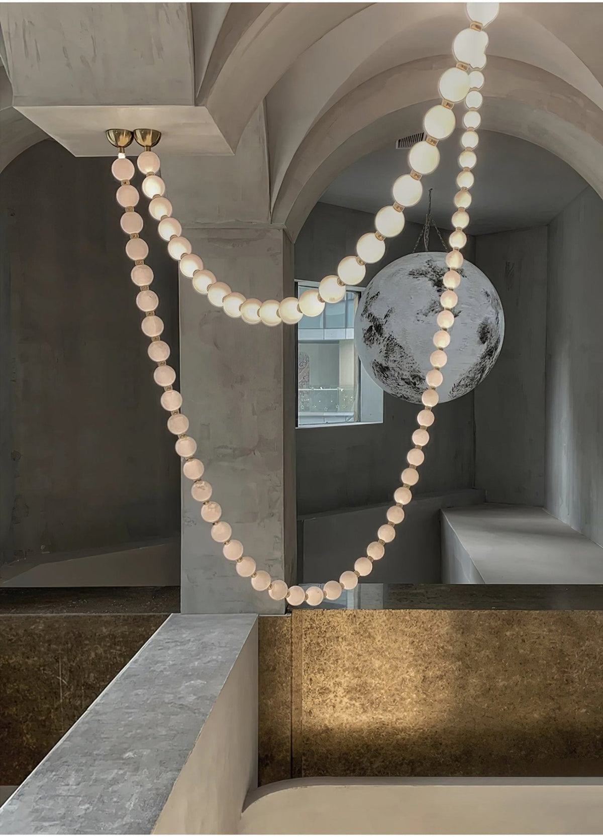 Lustre Cumulus en laiton – vue 33