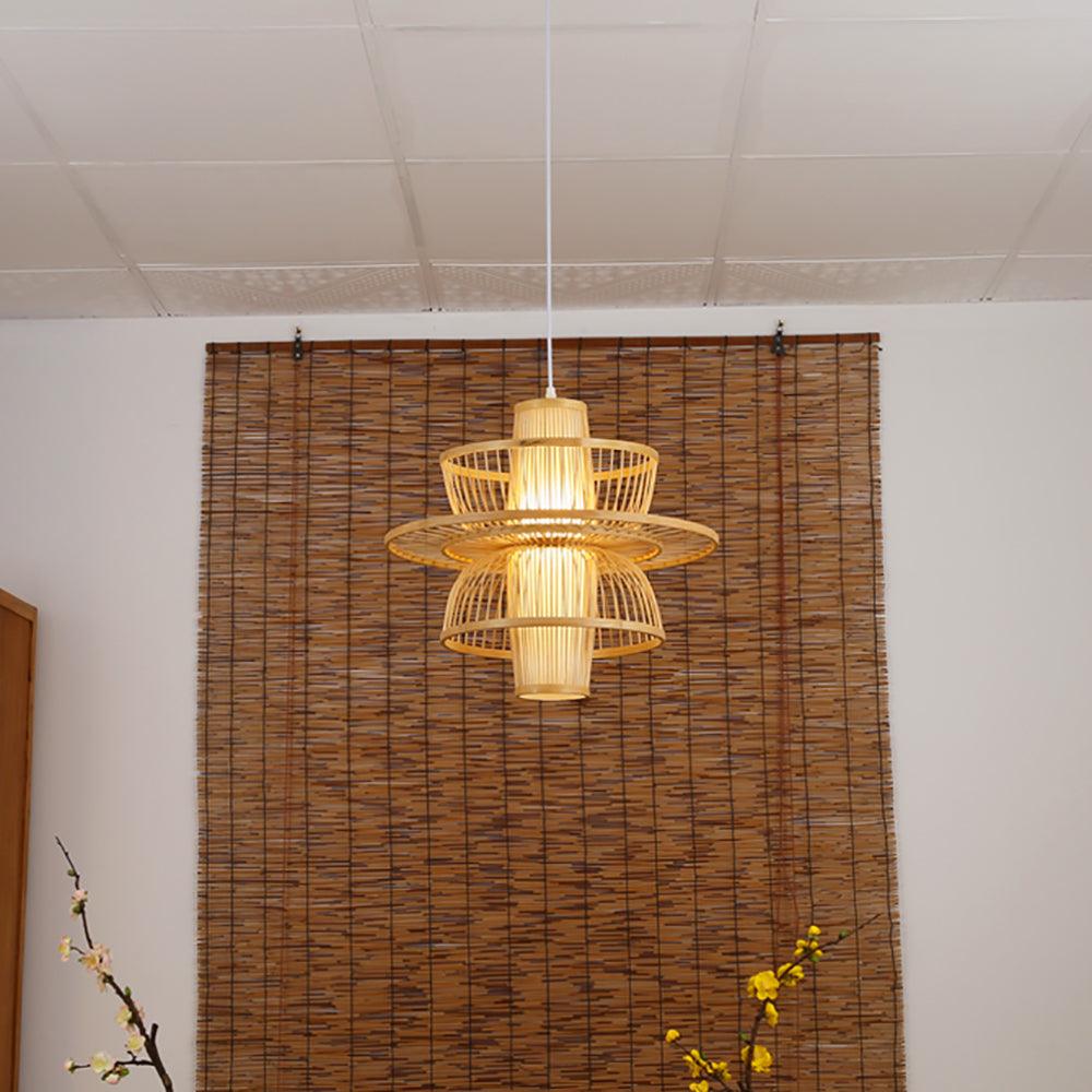 Suspension Tamaris en bambou – vue 27