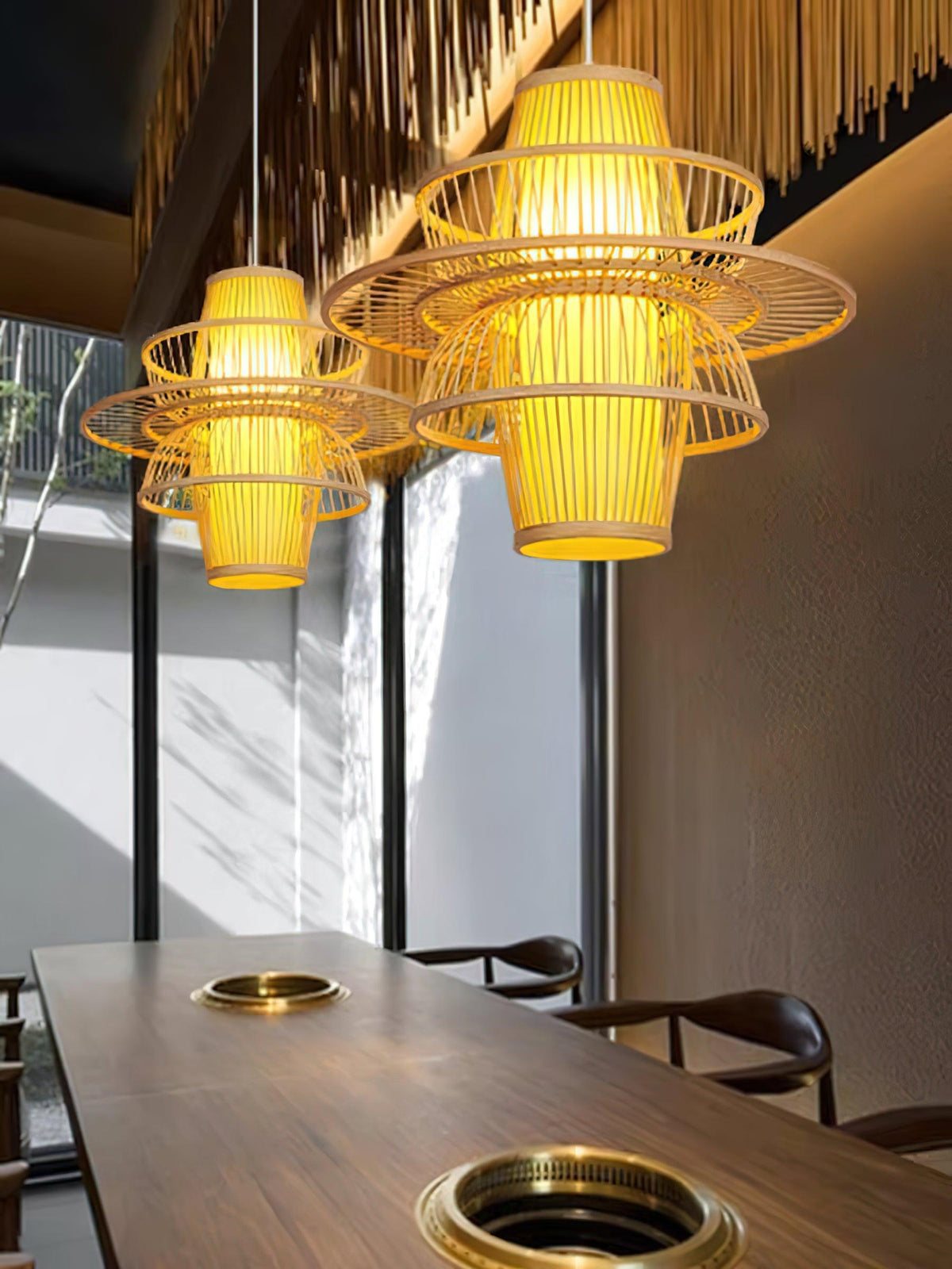 Suspension Tamaris en bambou – vue 7