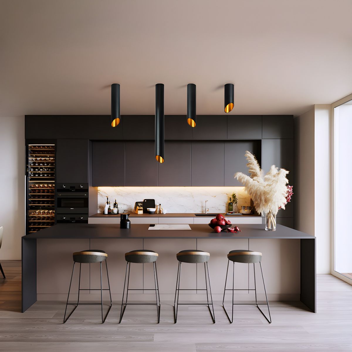 Plafonnier Nérée en aluminium – vue 4