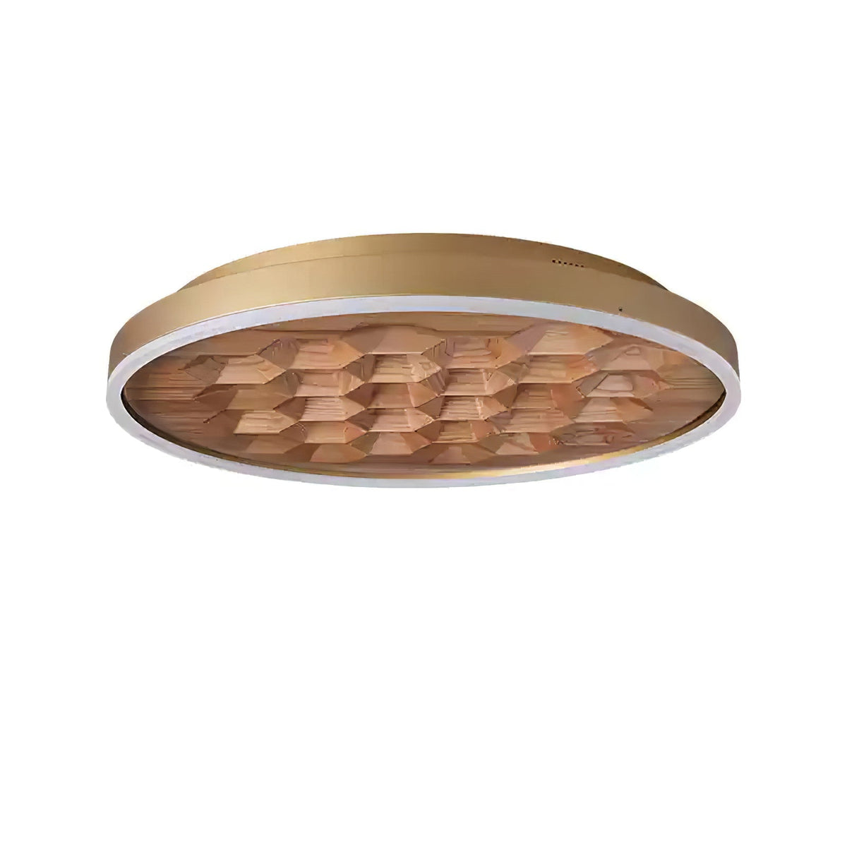 Plafonnier Bréhat en bois et métal – vue 8