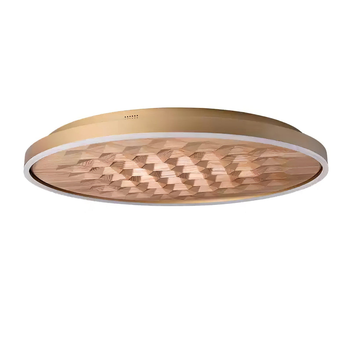 Plafonnier Bréhat en bois et métal – vue 11