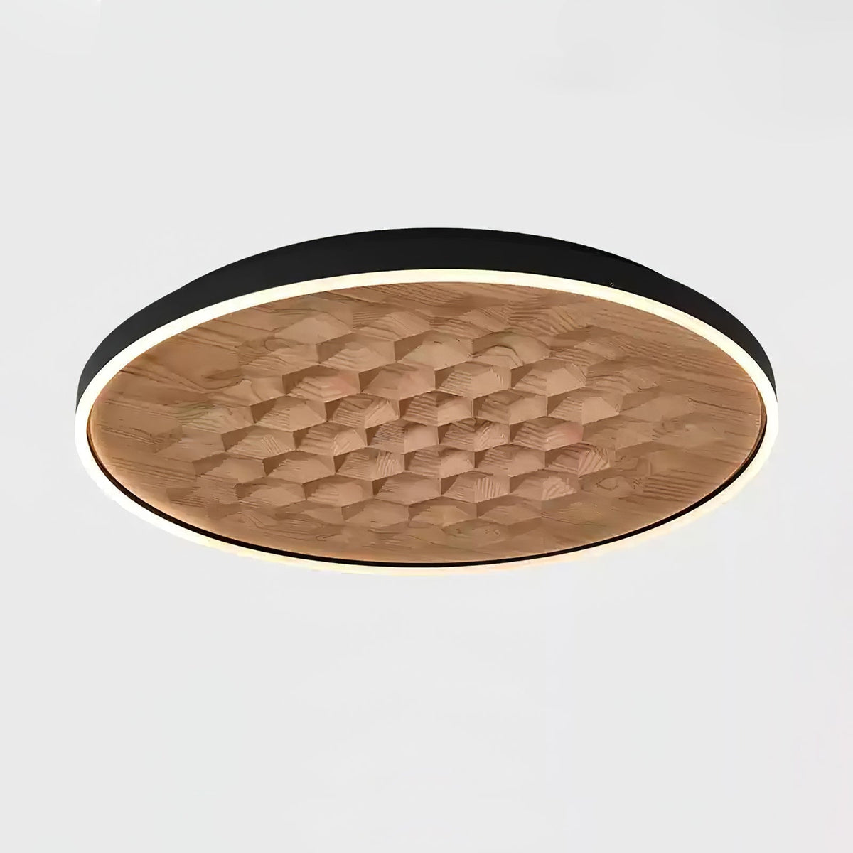 Plafonnier Bréhat en bois et métal – vue 25