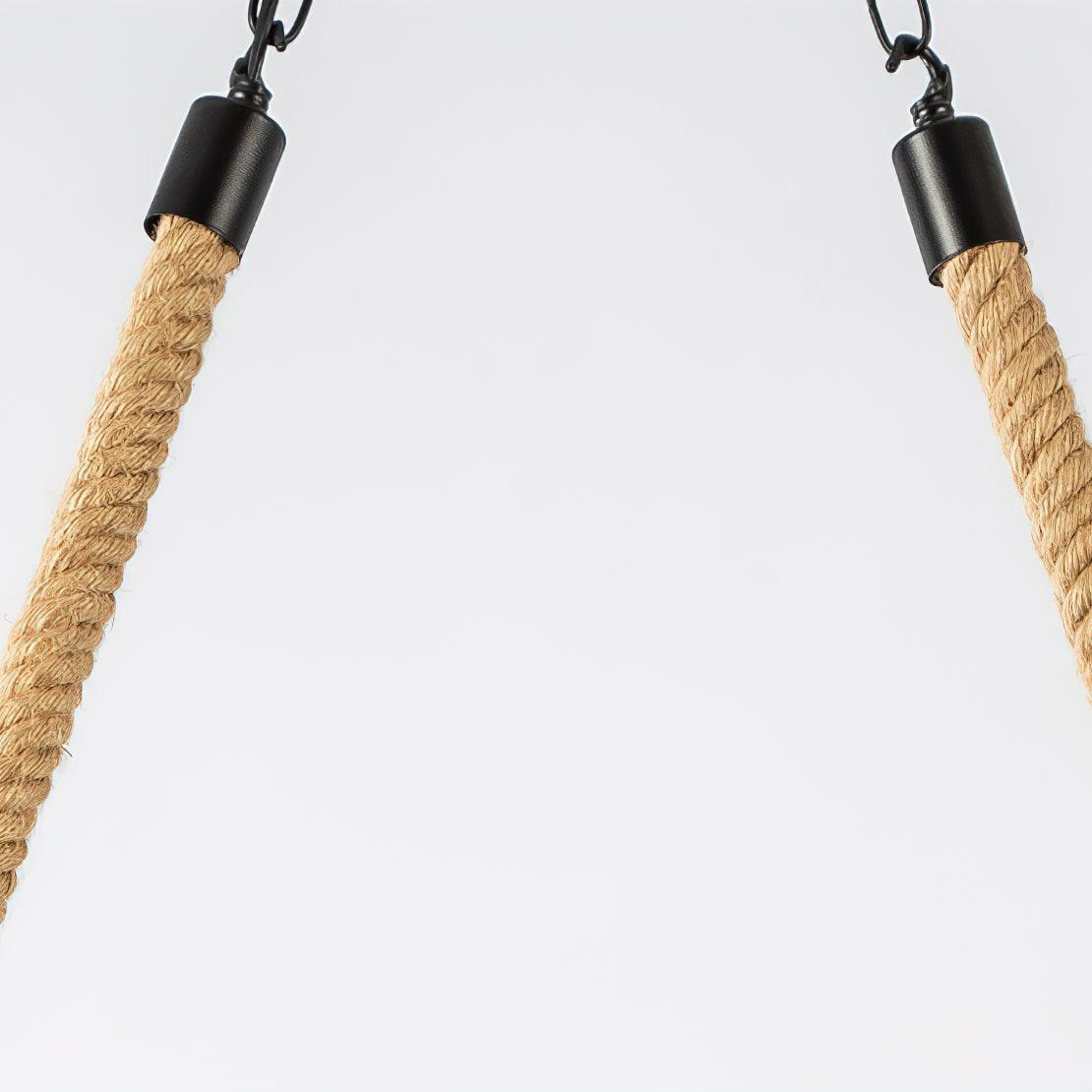 Lustre Clavecin en jute et fer – vue 18