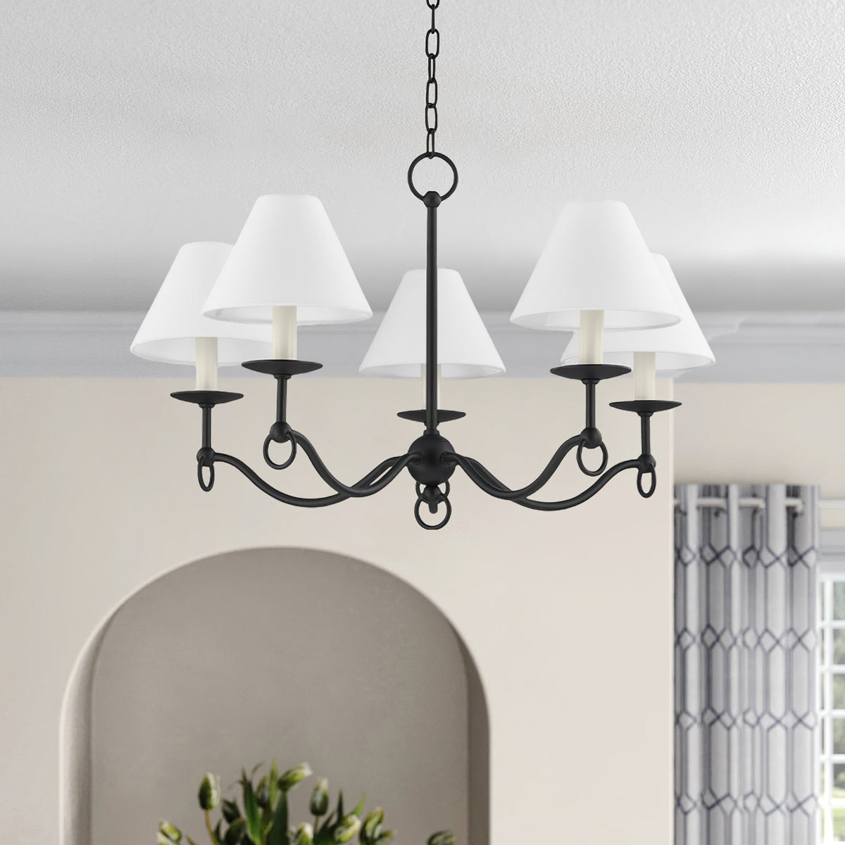 Lustre Aria en tissu et métal – vue 16