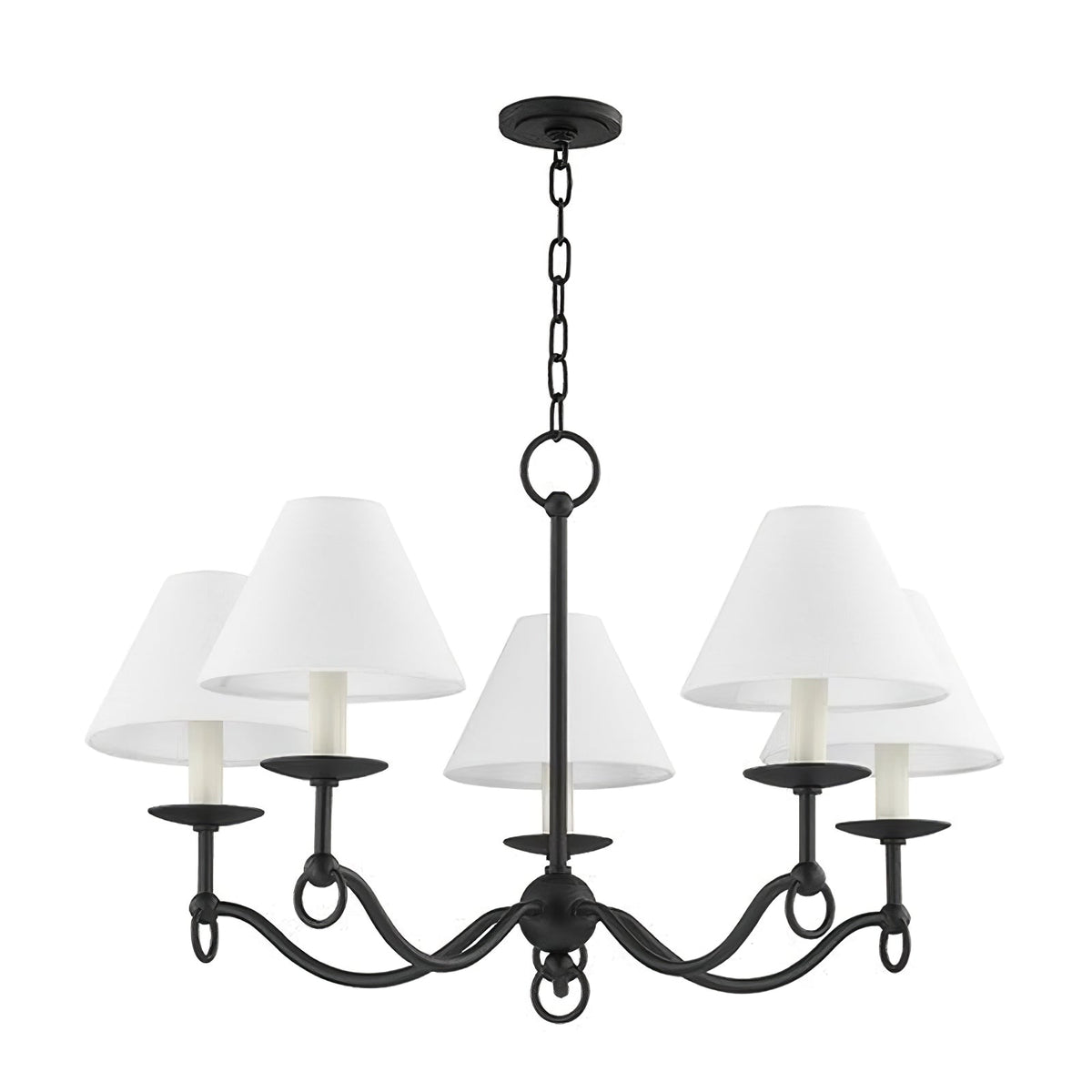 Lustre Aria en tissu et métal – vue 11
