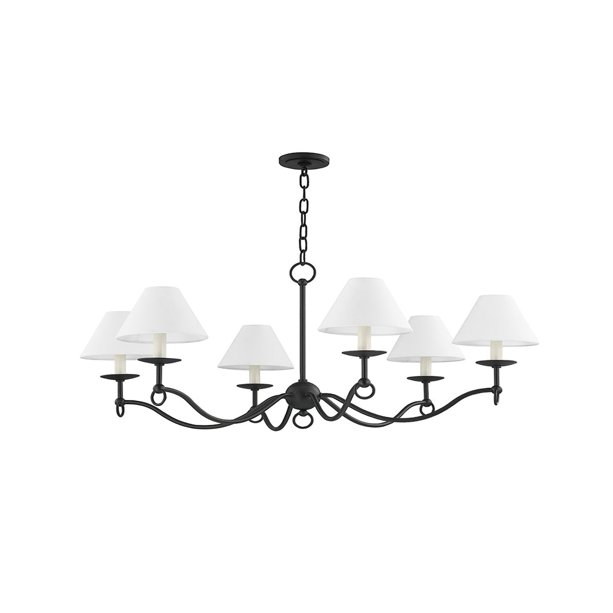 Lustre Aria en tissu et métal – vue 10