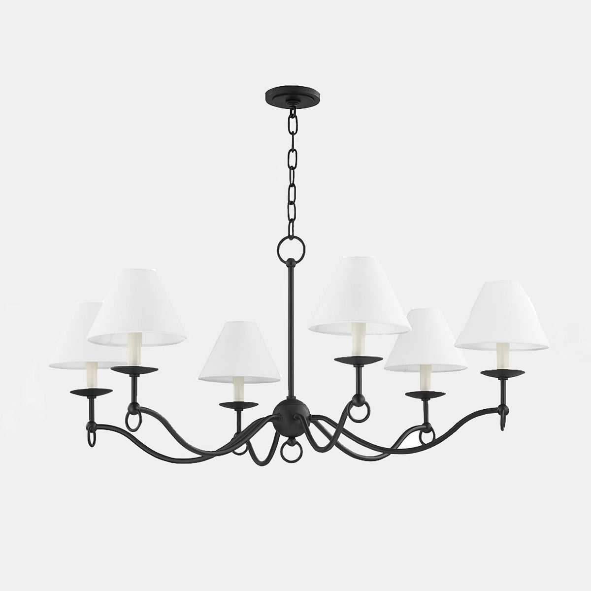 Lustre Aria en tissu et métal – vue 8