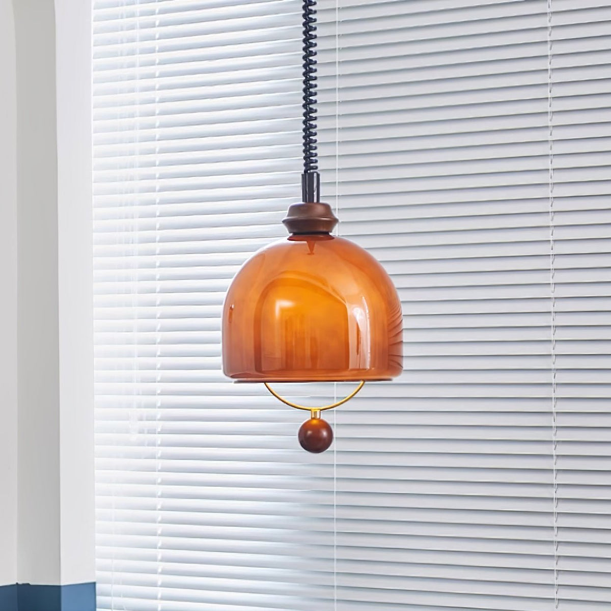 Suspension Topaze en bois et verre – vue 19