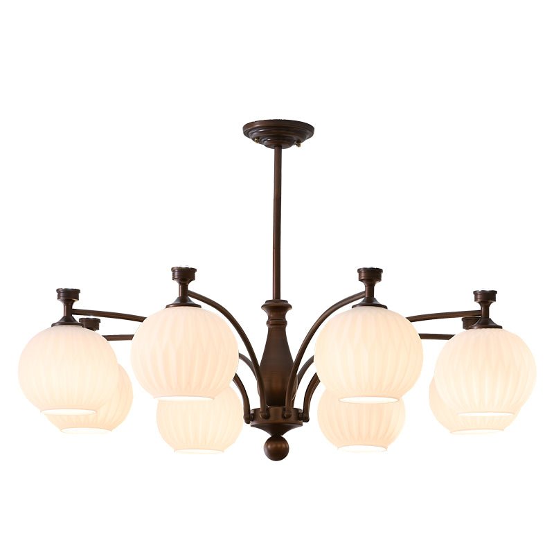 Lustre Menton en verre et métal – vue 16