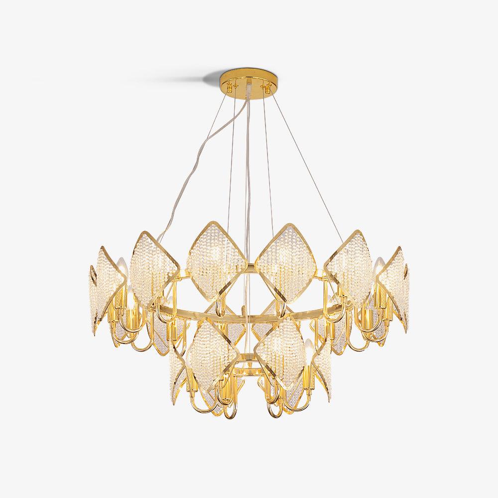 Lustre Clémentine en cristal et fer – vue 11