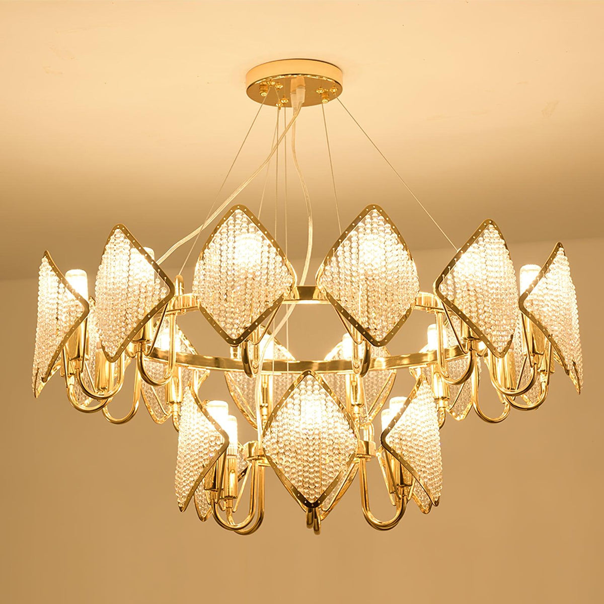 Lustre Clémentine en cristal et fer – vue 21
