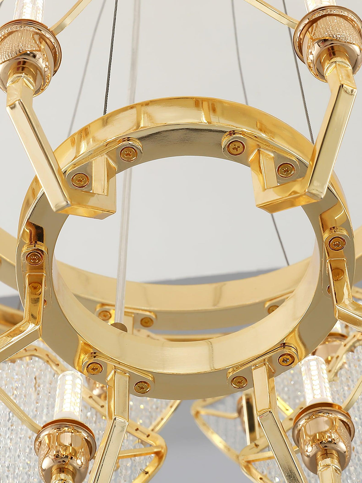 Lustre Clémentine en cristal et fer – vue 24